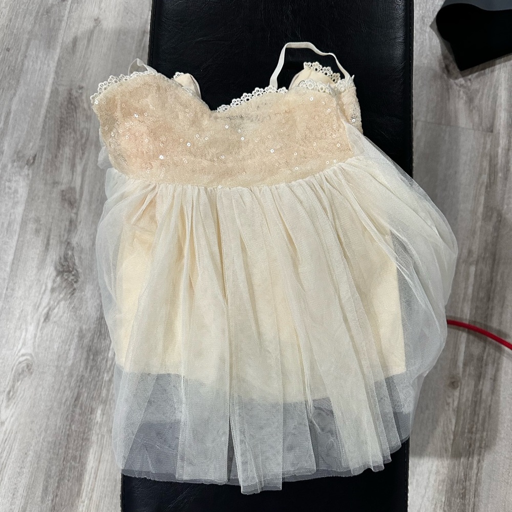 Elegant Cream Tulle Dress